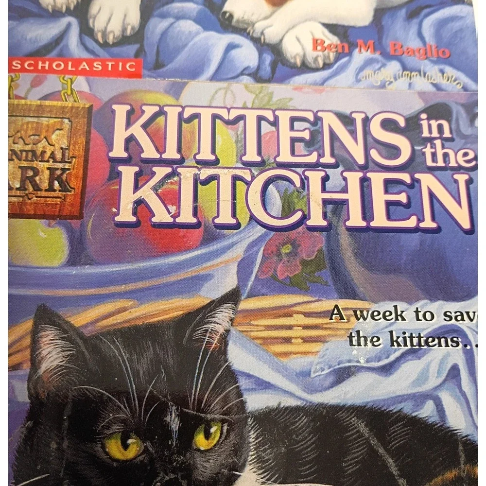 Animal Ark Lot of 4 Paperback Books Ben Baglio: Lamb, Puppies, Fox, Kittens